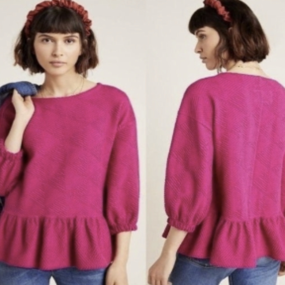 NWT Anthro Maeve Mikayla Peplum Anthropologie